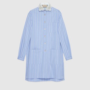 Oxford stripe cotton shirt
