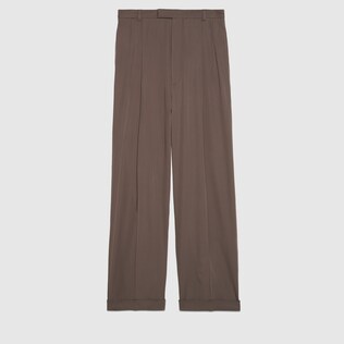 Wool trousers with Gucci label