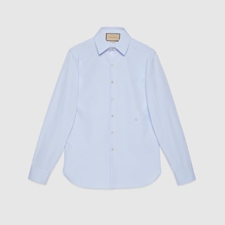 Cotton silk shirt with Double G