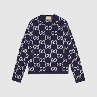 Pullover aus GG Wolljacquard