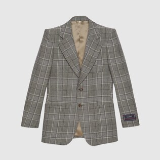 Prince of Wales check formal jacket