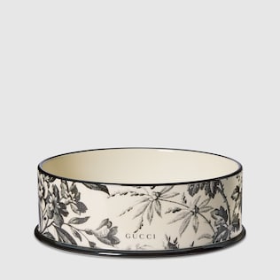 Large Herbarium print pet bowl