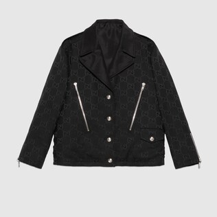 Reversible GG canvas jacket