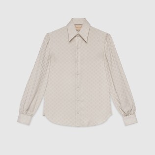GG silk crepe shirt