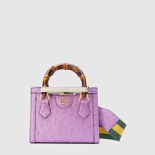 Gucci Diana mini ostrich tote bag