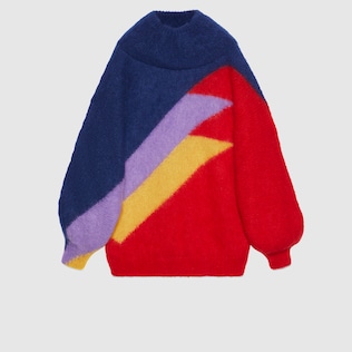 Mohair chevron sweater