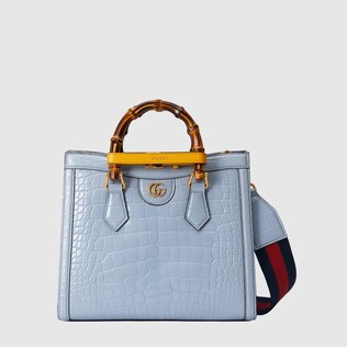 Gucci Diana small crocodile tote bag