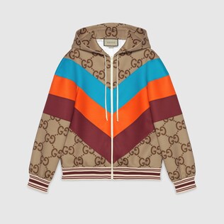 Jumbo GG canvas zip jacket