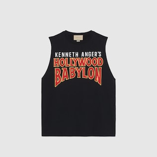 Cotton jersey tank top