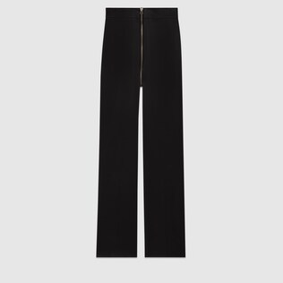 Straight satin pants