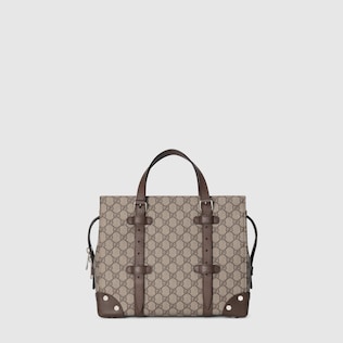 GG tote with leather details
