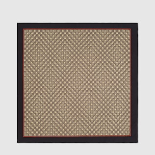Foulard en soie à motif GG et abeilles