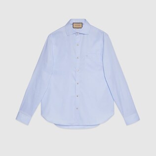 Cotton boxy shirt with Double G