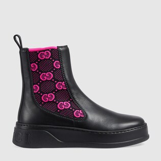 Women's boot with GG jersey