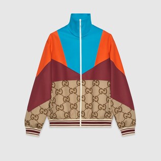 Neoprene jumbo GG zip jacket
