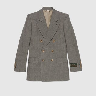 Wool linen formal jacket