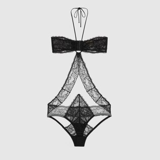 Lace tulle bodysuit