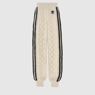 adidas x Gucci mohair knit track bottoms