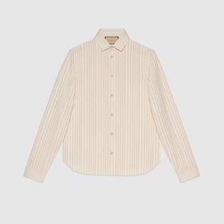 Chemise en coton rayé
