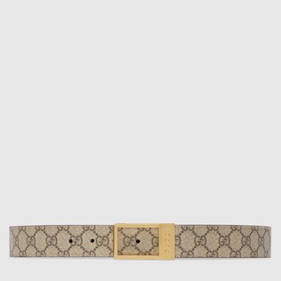 GG belt with rectangular buckle