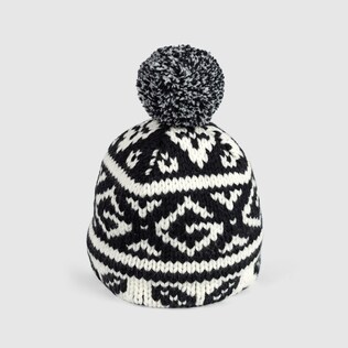 Children's fair isle knit wool hat