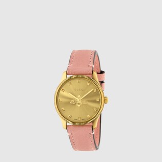 G-Timeless watch with bee, 29 mm