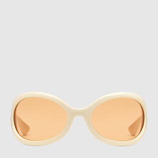 Oval-frame sunglasses