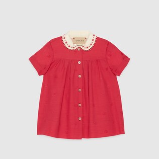 Baby Double G viscose dress