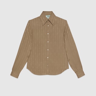 Chemise imprimé GG Gucci HA HA HA