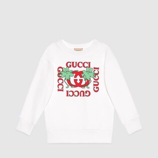 Children's printed cotton sweatshirt