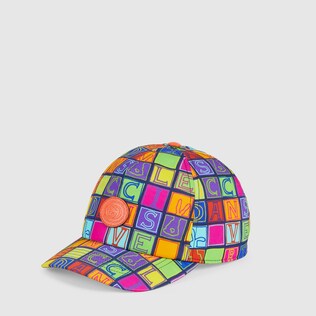 Cube bunny print baseball hat