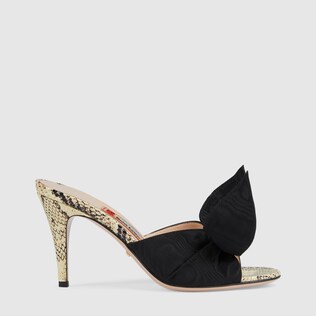 Sandalo slider donna con tacco medio