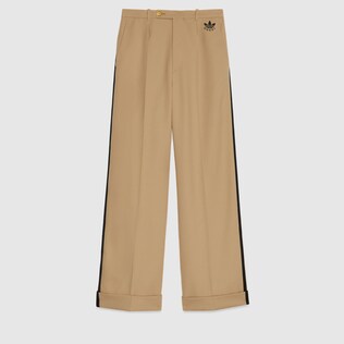 Pantalon en coutil fluide adidas x Gucci