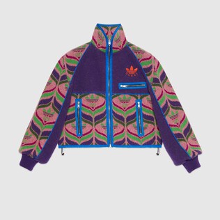 adidas x Gucci GG Trefoil wool bomber