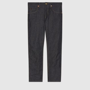 Tapered denim trouser