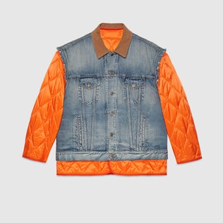 Veste réversible indéchirable en denim