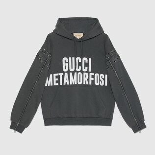 Pullover aus Baumwolle mit „Gucci Metamorfosi“-Print