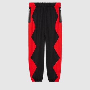 Jogginghose aus Jersey mit Zickzackstreifen
