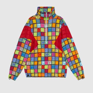 Cube bunny print cotton sweatshirt