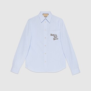 Chemise en coton rayé