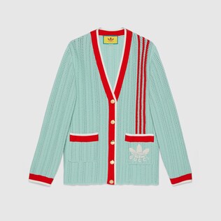 Cardigan à maille côtelée adidas x Gucci