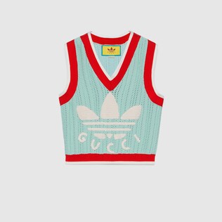 adidas x Gucci rib stitch sleeveless top