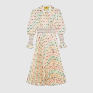 Robe rayée GG Trefoil adidas x Gucci
