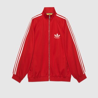 adidas x Gucci cotton jersey zip jacket