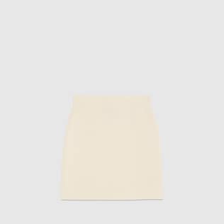 Fine wool mini skirt