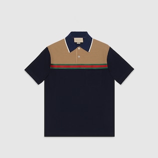 Polo en jersey de laine