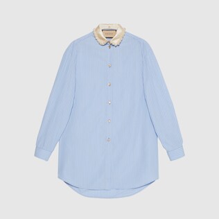 Camisa de algodón a rayas