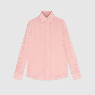 GG silk crêpe shirt