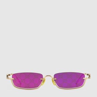 Sonnenbrille mit rechteckigem Rahmen
