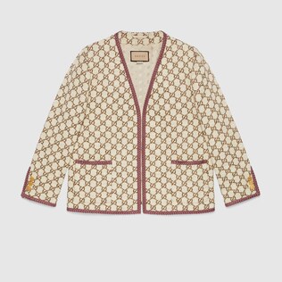 GG cotton tweed jacket
